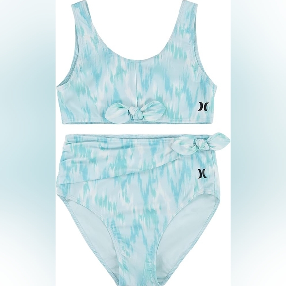 Hurley Other - Hurley Blue and White Bikini Set